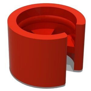 🔹️NIB Red Plastic Clothing Clip On Hanger Size Tags